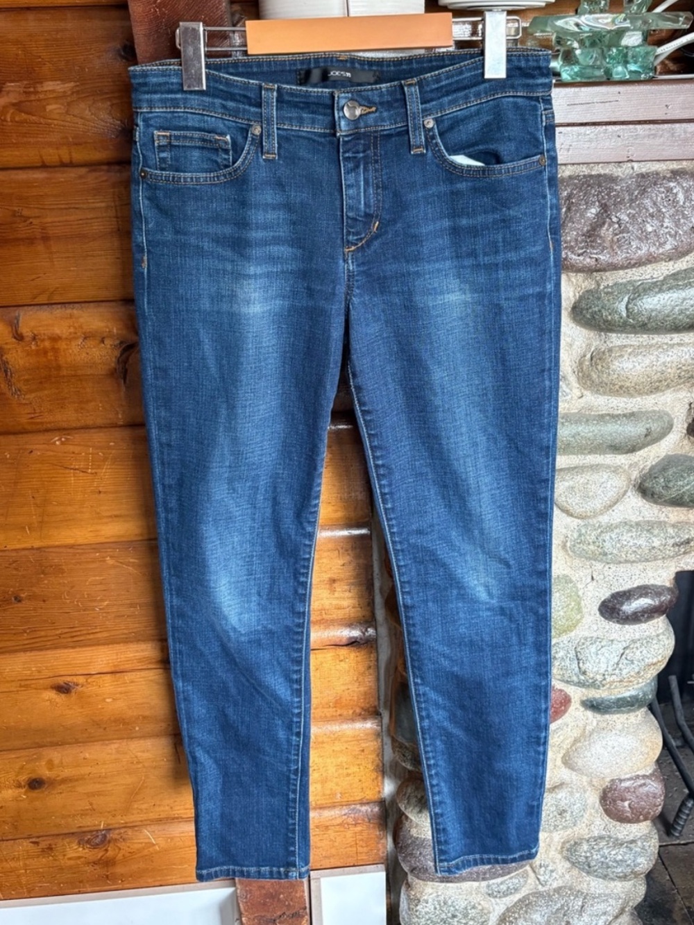 Joe’s Jeans Deanna High Water Slim Straight Crop Jeans Size 27 Premium Denim